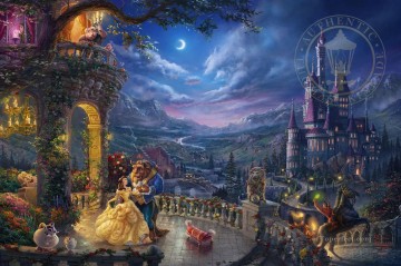  luna - La Bella y la Bestia bailando a la luz de la luna TK Disney